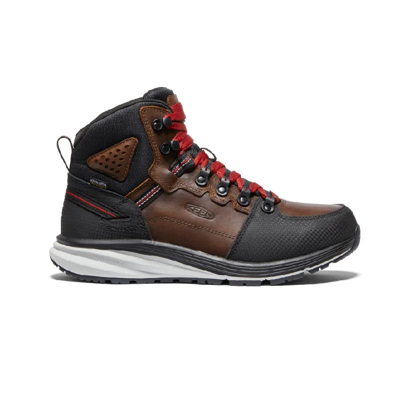 Comfortable outdoor boots for women with weatherproof lining-Men's Red Hook Waterproof Boot (Soft Toe)  |  Tobacco/Black