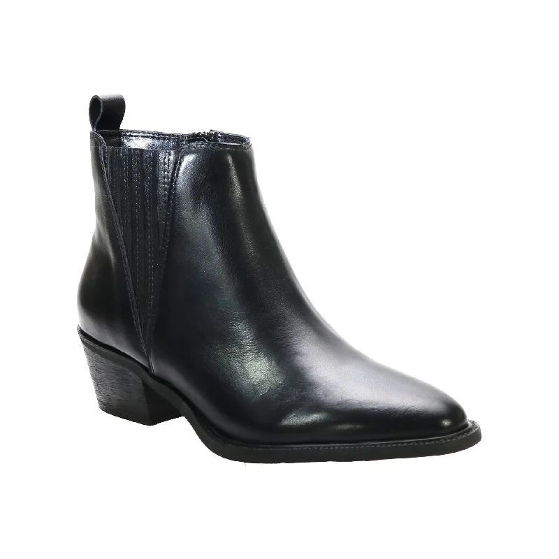 Trendy ankle boots for women with fur-lined cuff-Focus