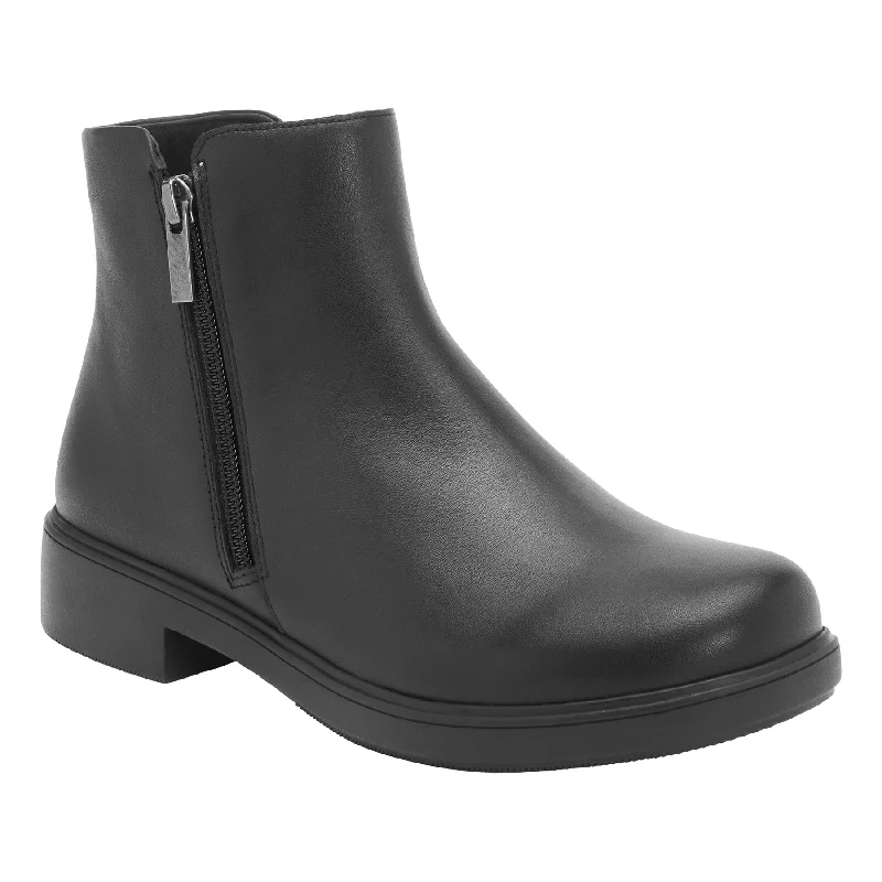 High-top boots for women with padded ankle support-Compass Zip