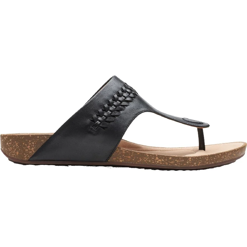 sandals with versatile strap design for every occasionWomen's Clarks Un Perri Vibe Black Leather