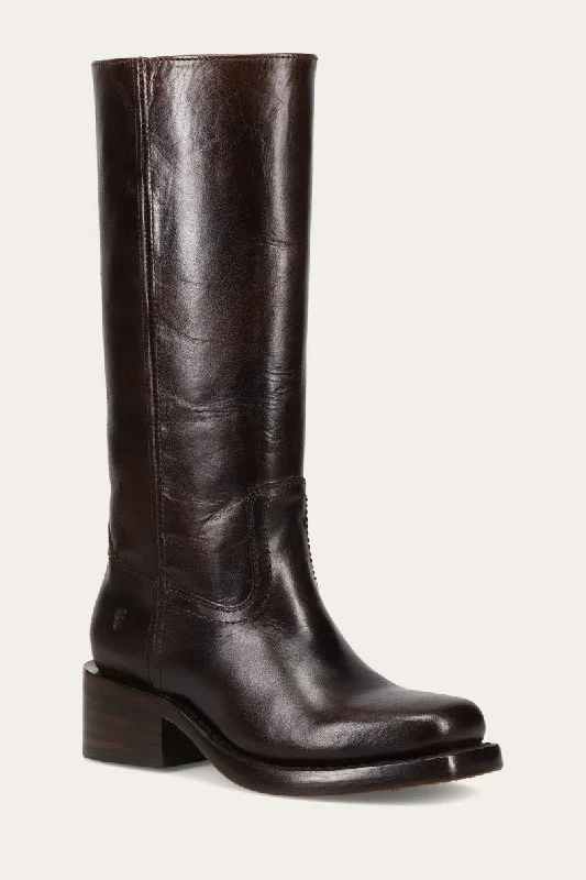 Trendy boots for women with side zippers-Campus 14L