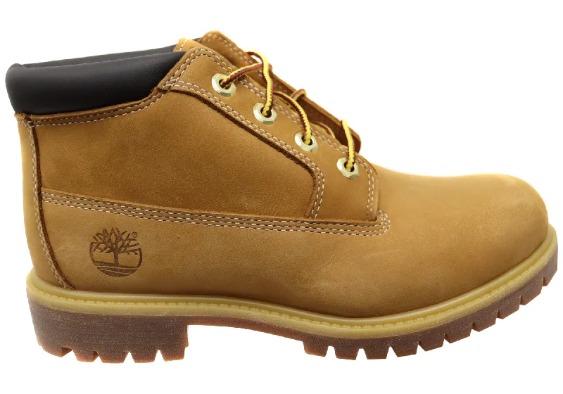 Stylish high-heeled boots for women with zipper closure-Timberland Mens Comfortable Lace Up Icon Waterproof Chukka Boots