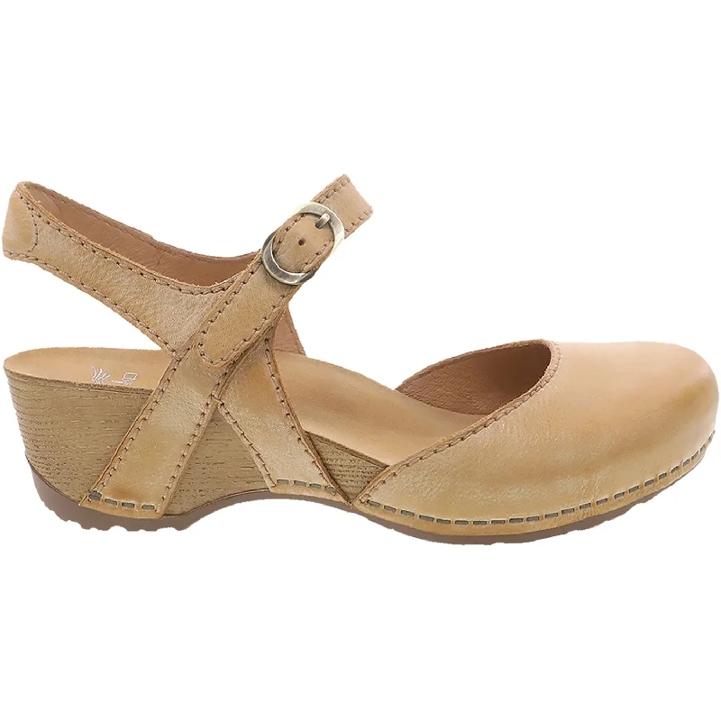 sandals for both kids and adults with adjustable strapsWomen's Dansko Tiffani Tan Milled Burnished Leather