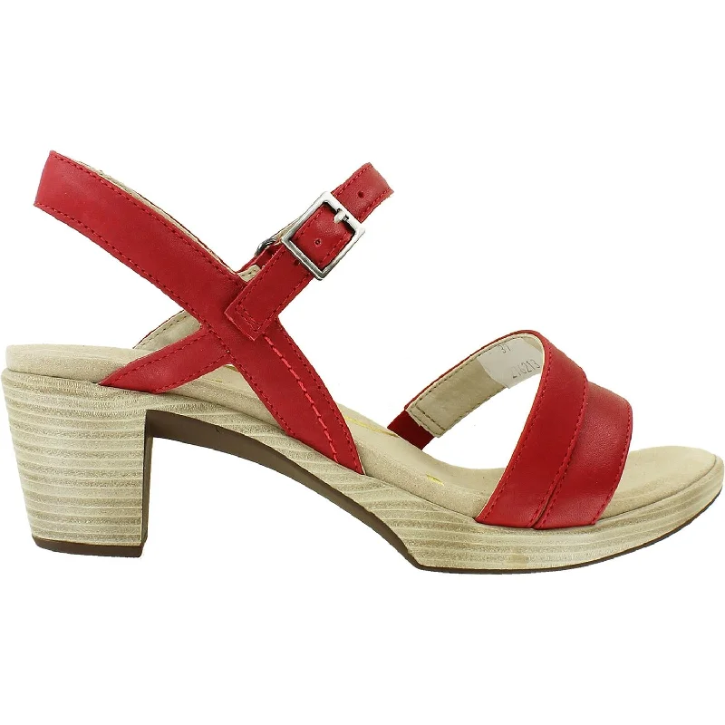 sandals with wide straps for extra supportWomen's Naot Bounty Kiss Red Leather