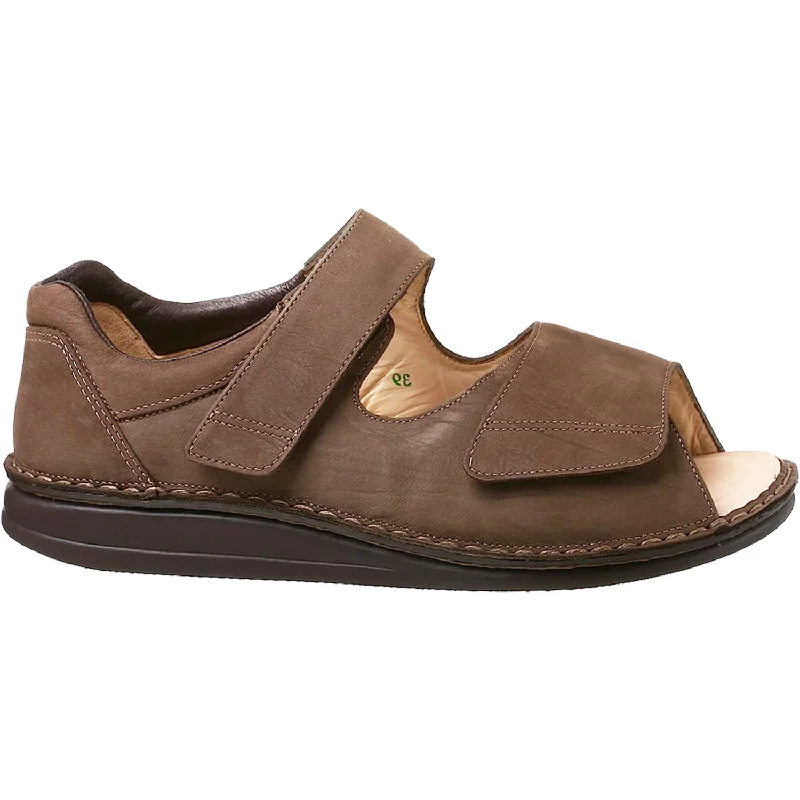 sandals for daily wear with secure fitWomen's Finn Comfort Soft Prevention Tobacco Nubuck