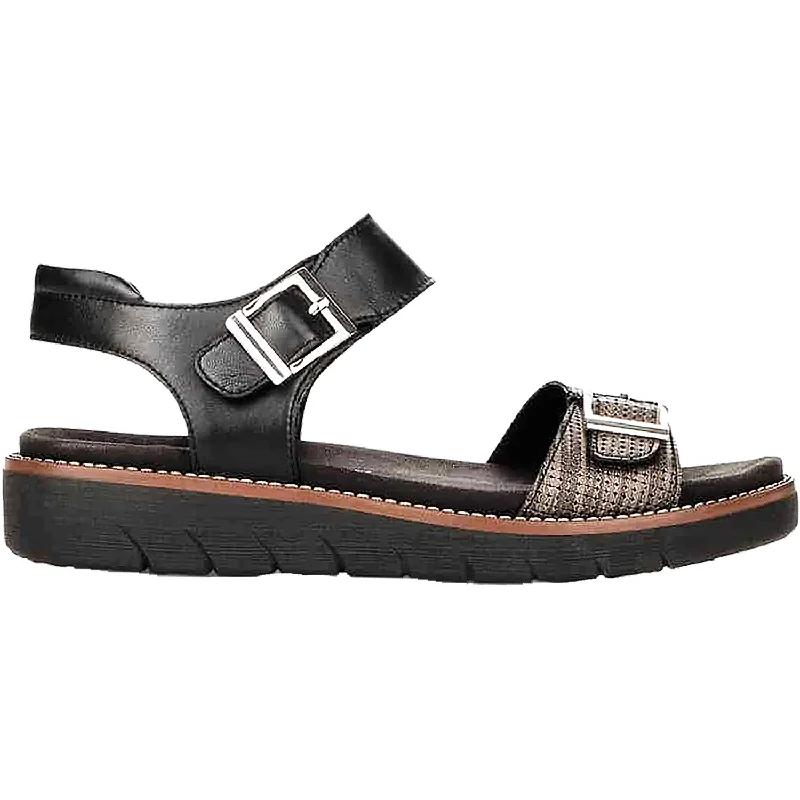 sandals for summer fun with secure fitWomen's Remonte D2051-02 Jocelyn 51 Antique/Black Leather