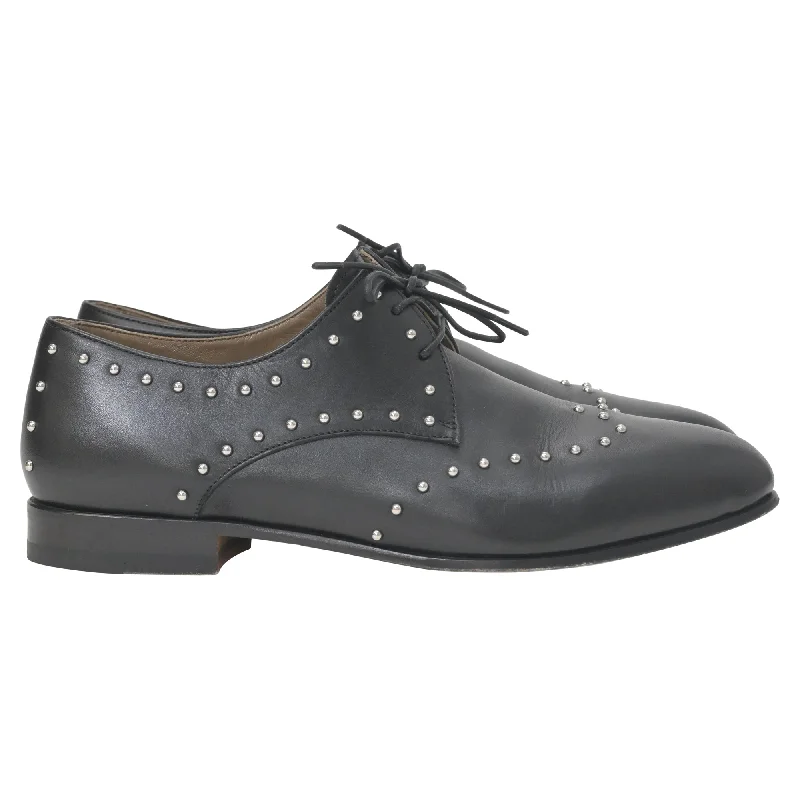 stylish Oxford shoes for smart casual looks -Oxfords Limited EditionHermes Studded Oxfords in Black Leather