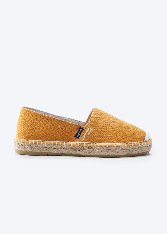 Stylish flats with a slight heel for extra height-Flats with subtle details-Llafranc Limited Edition Canvas Espadrille Flats