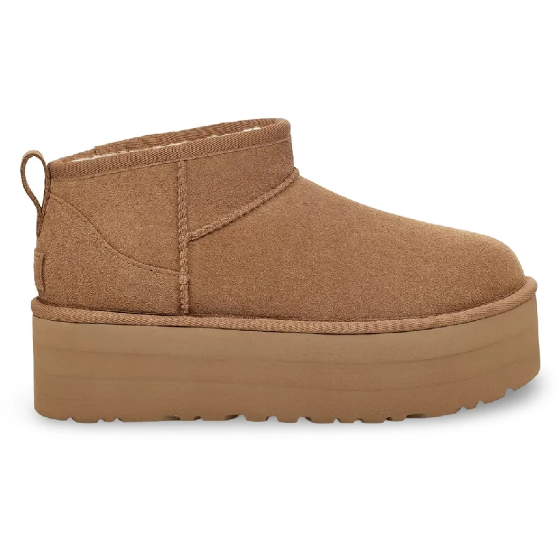 Trendy high-top boots for women with suede finish-Classic Ultra Mini Platform