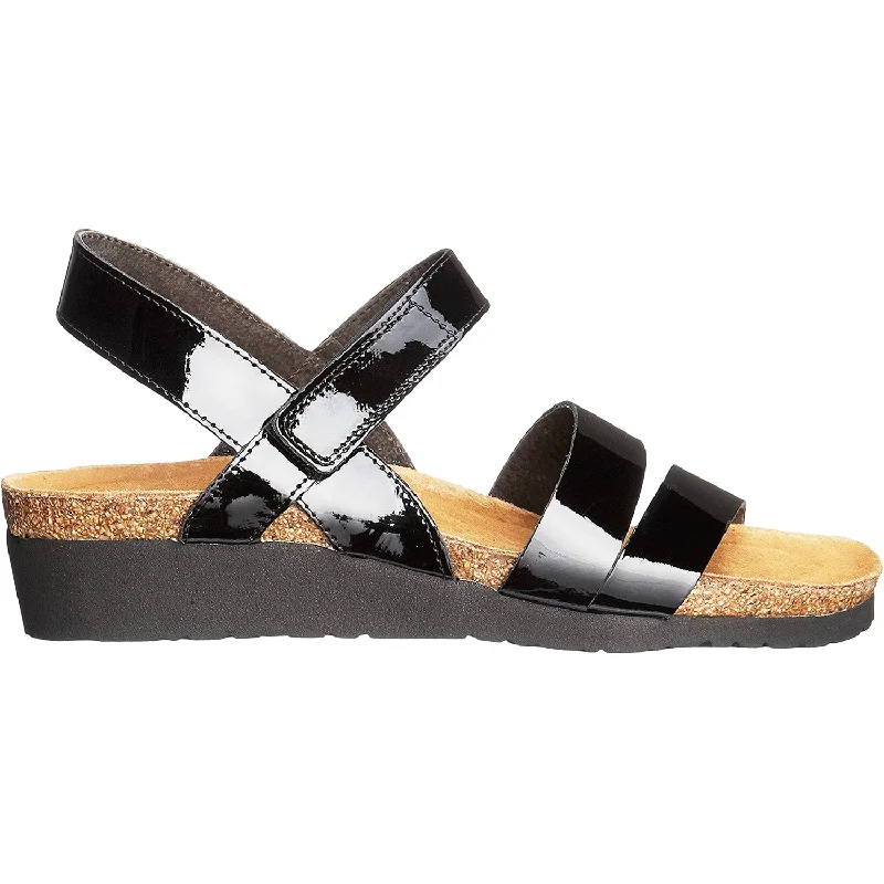 sandals for women with elegant design detailsWomen's Naot Kayla Black Patent Leather