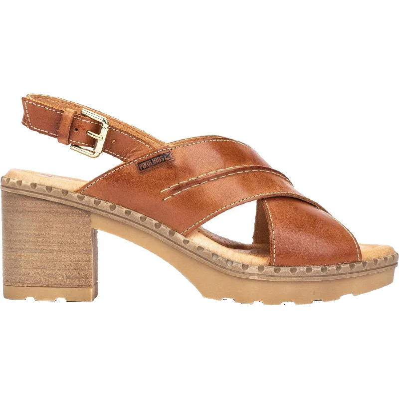 sandals with comfortable straps for easy wearWomen's Pikolinos Canarias W8W-1870 Brandy Leather