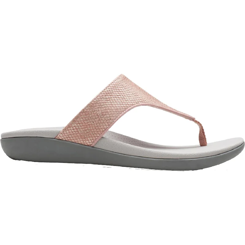 sandals for both indoor and outdoor funWomen's Clarks Cloudsteppers Brio Vibe Rose Gold Synthetic