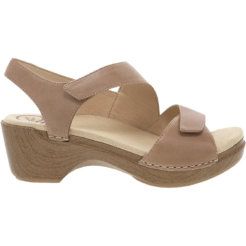 sandals with foot support for long walksWomen's Dansko Sharla Tan Burnished Leather