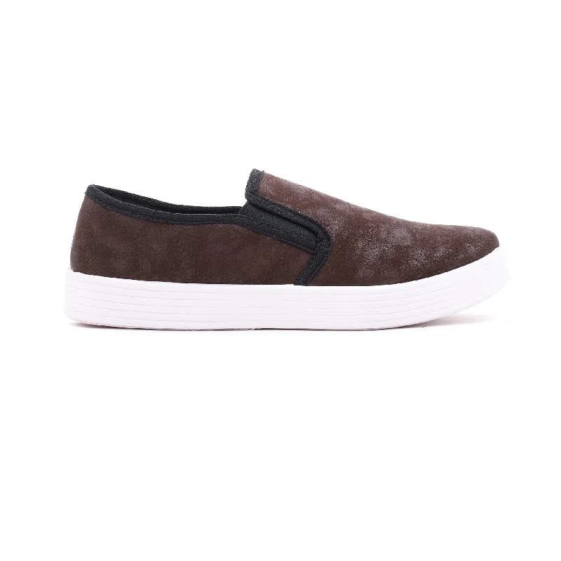 athletic shoes for men with anatomical footbed for improved fit-Athletic shoes with low profilesBrown Casual Slip Ons AT9076