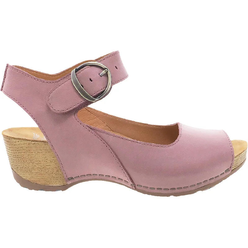 sandals for sporty looks with athletic designWomen's Dansko Tiana Blush Burnished Nubuck