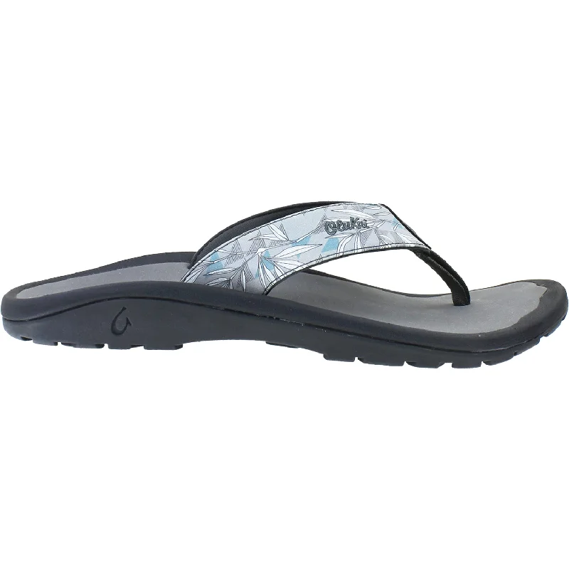 sandals with adjustable straps for perfect fitMen's OluKai Ohana Pa'i Sharkskin/Ohe Kapala Synthetic