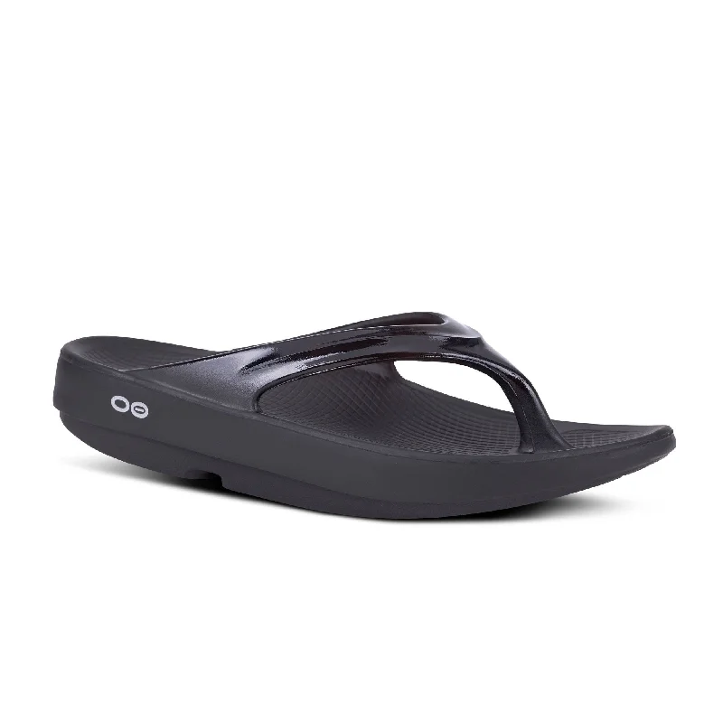 sandals for women with soft footbedOOlala Women Thong Black - Black