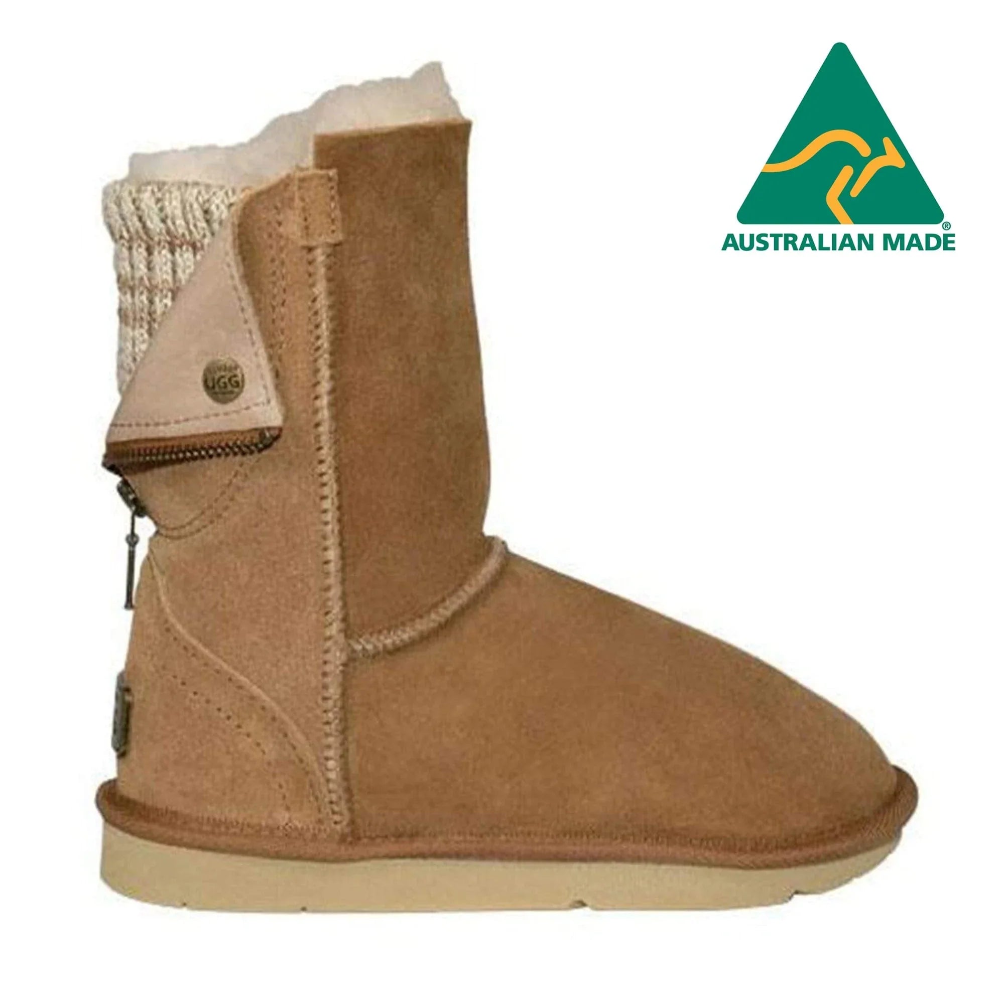 Classic knee-high boots for women with adjustable straps-UGG Motto Boot - Made in Australia