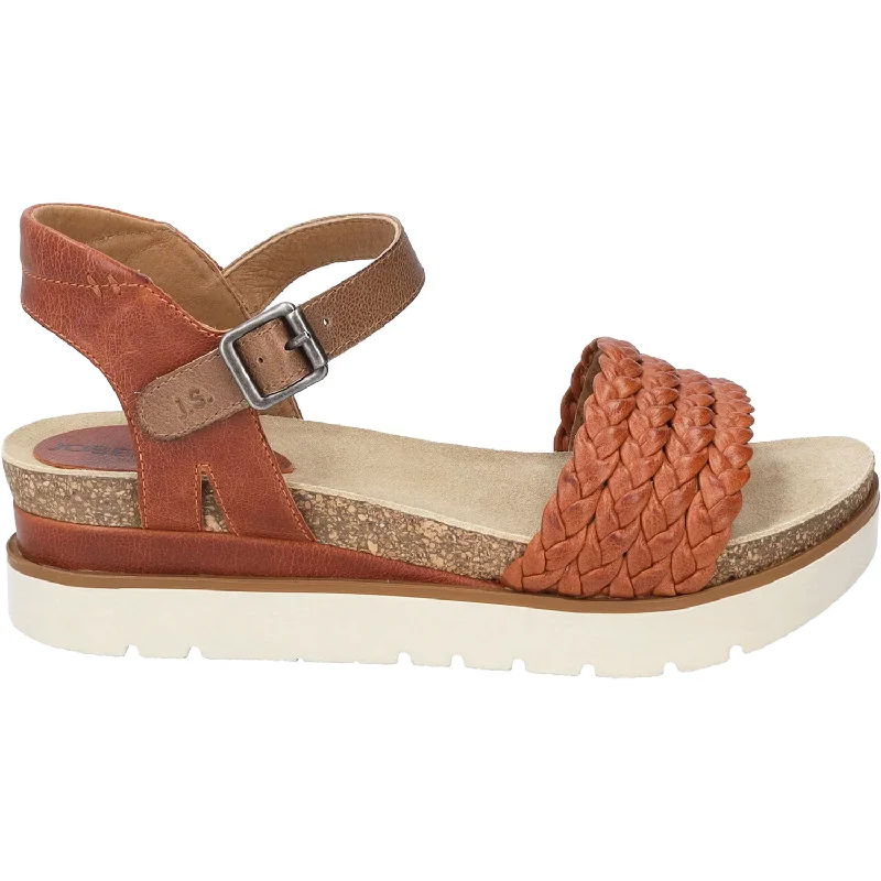 sandals for women with statement bucklesWomen's Josef Seibel Clea 16 Orange Kombi Leather