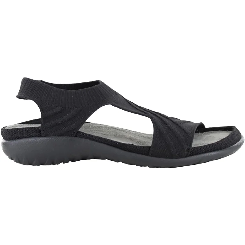 sandals with arch support for flat feetWomen's Naot Kawhia Black Knit