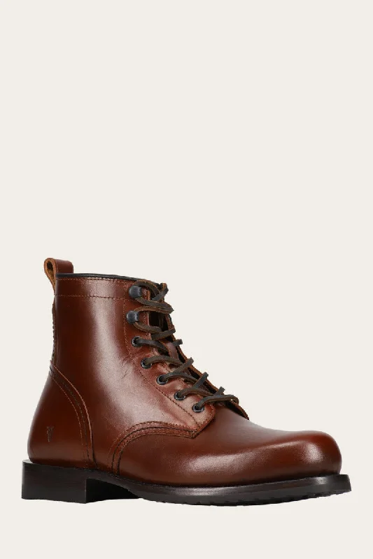 Trendy winter boots for men with warm lining-Hudson Workboot Plain Toe