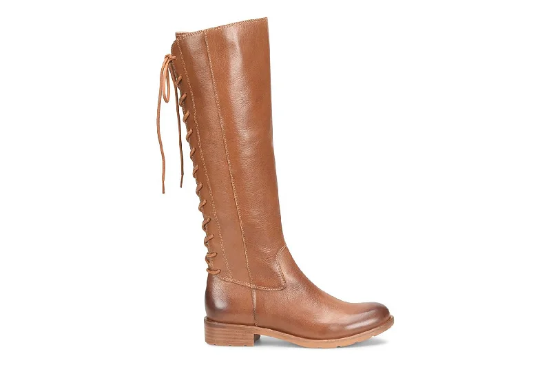 Stylish knee-high boots for women with patent finish-Sharnell II