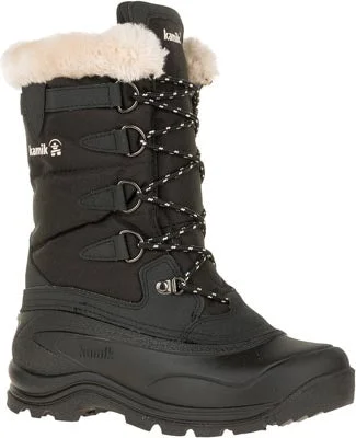 Trendy boots for women with tall shaft and buckle detail-Kamik Women's Shellback Boot Black