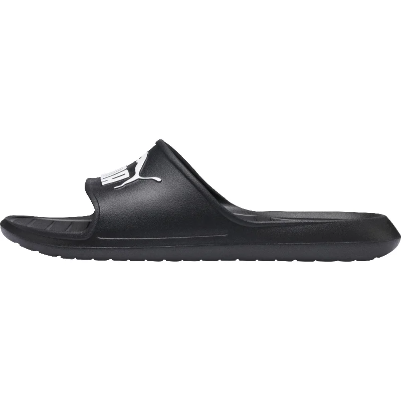 slippers for women with metallic finish for a chic appearance-Slippers with tower soles-Puma Divecat v2 Mens Sliders - Black