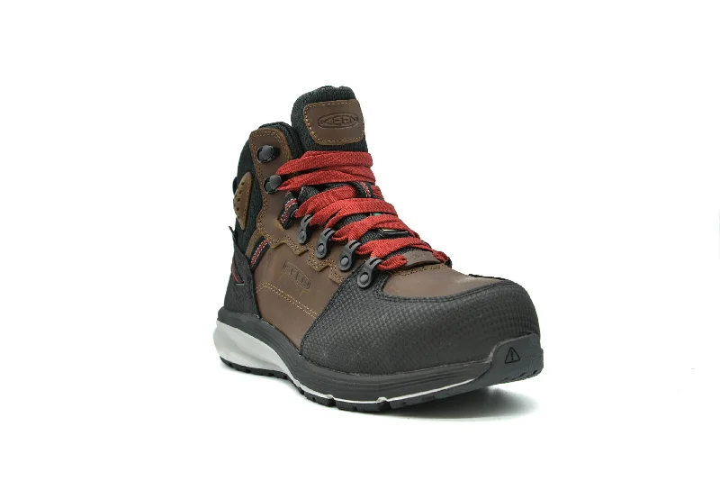 Comfortable winter boots for men with anti-slip tread-KEEN UTILITY CSA Redhook Waterproof Boot (Carbon-Fiber Toe)