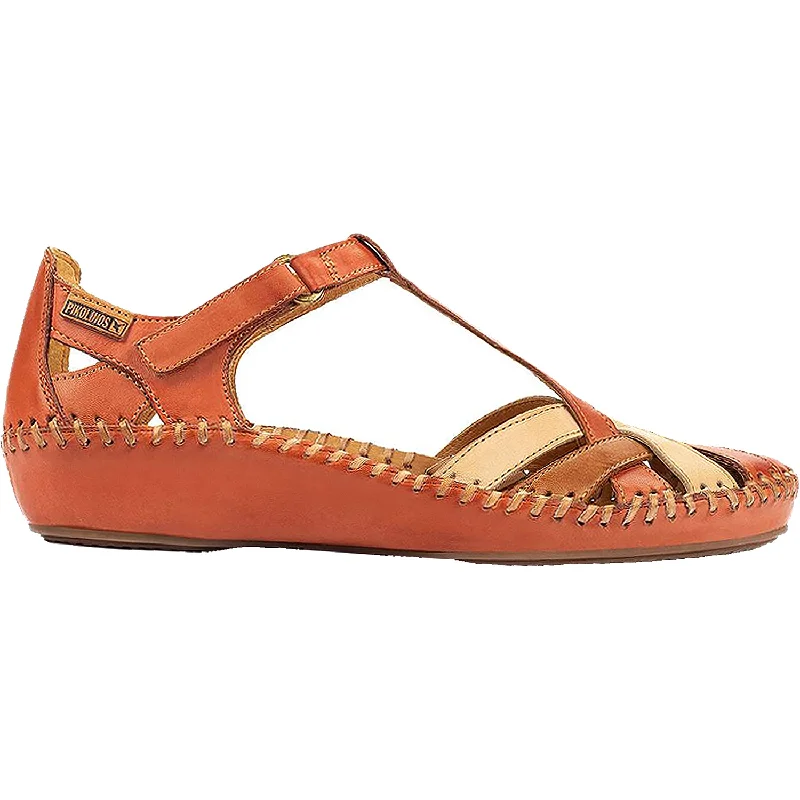 sandals with stylish buckle closureWomen's Pikolinos P. Vallarta 655-0732C5 Scarlet Leather