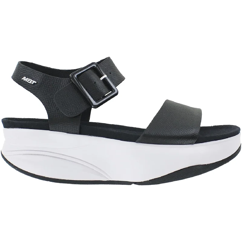 sandals with stylish accents for added flairWomen's MBT Manni 2 Black Leather