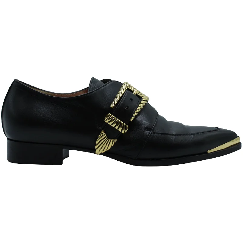 versatile Oxford shoes for professional wear -Oxfords Social GatheringAlberta Ferretti Oxfords in Black Leather