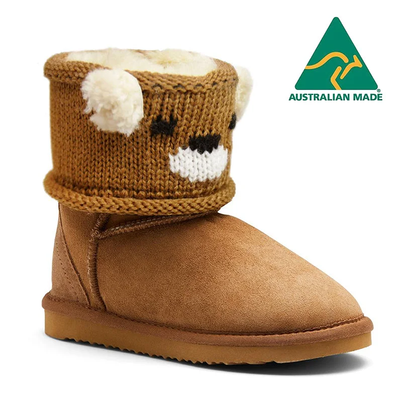 Comfortable boots for men with moisture-wicking lining-UGG Kids Ted Boots