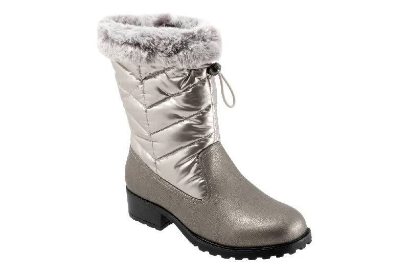 Trendy winter boots for women with faux shearling trim-Bryce