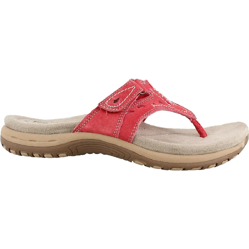 sandals with comfortable wide straps for added supportWomen's Earth Sara Red Leather