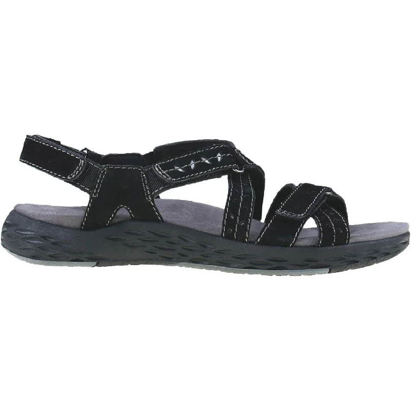 sandals with slip-resistant sole for safe walkingWomen's Earth Winona Black Suede