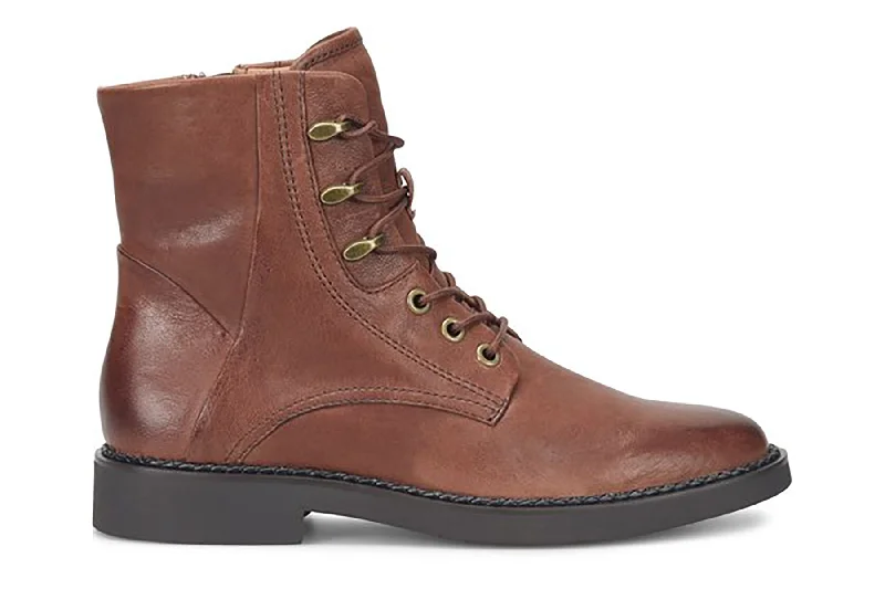 Casual boots for women with side zipper-Elsberry