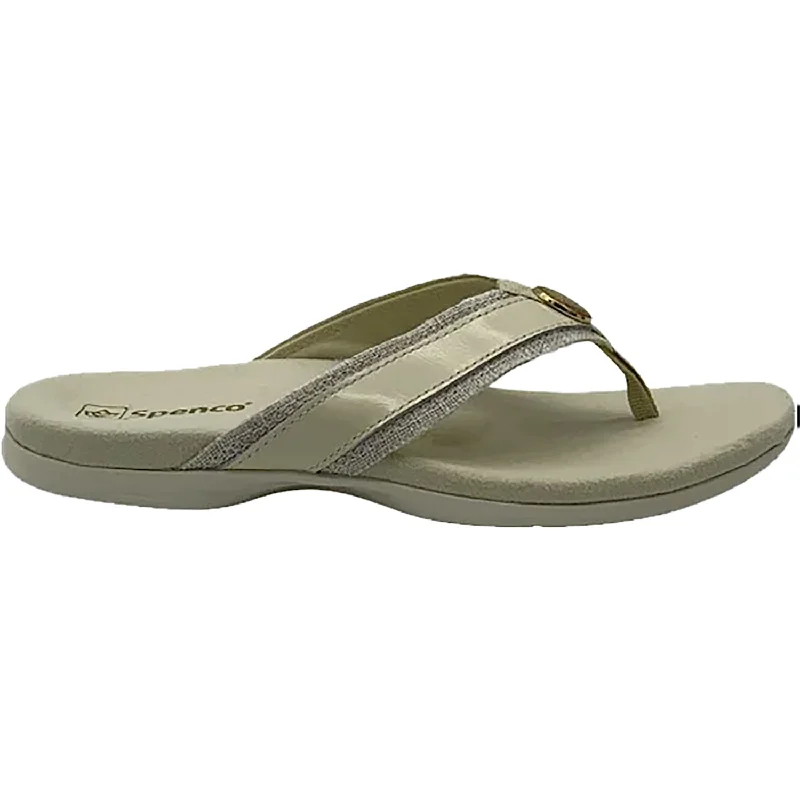 sandals with arch support for flat feetWomen's Spenco Sutton Flip Birch Leather