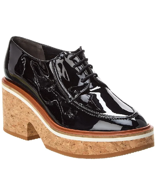 stylish leather Oxford shoes for women -Oxfords Small TownClergerie Anja Patent Platform Oxford