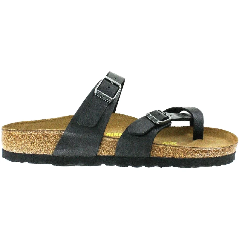 sandals for stylish outdoor adventuresWomen's Birkenstock Mayari Licorice Birko-Flor