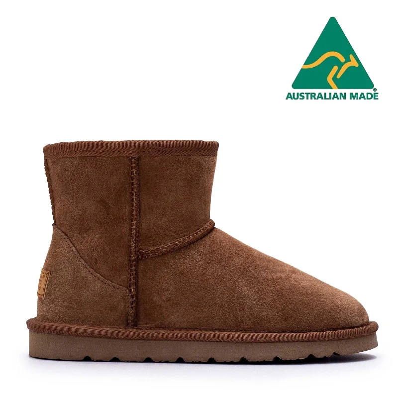 Durable winter boots for men with insulated lining-Classic Mini UGG Boots - Made in Australia