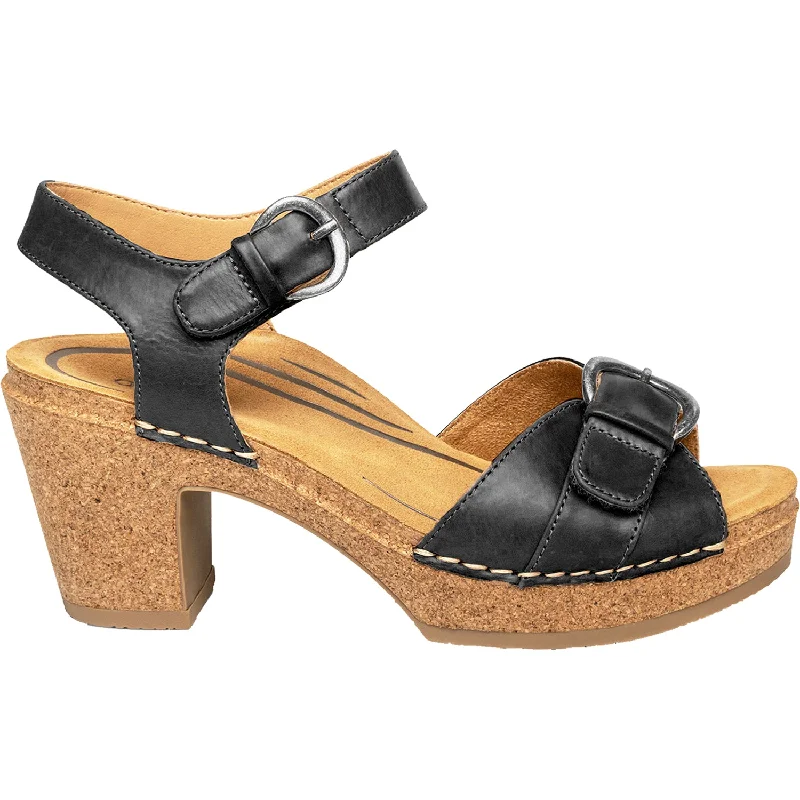 sandals for daily wear with secure fitWomen's Aetrex Tory Black Leather