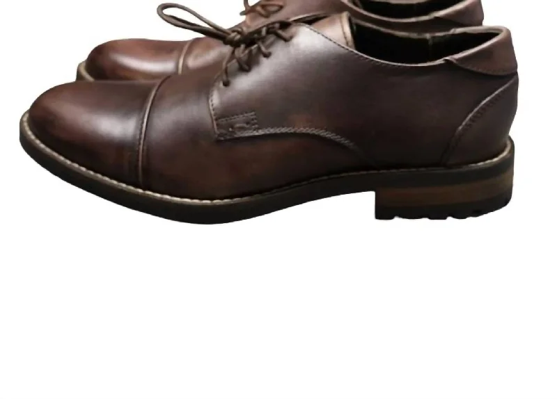 comfortable Oxford shoes for stylish outfits -Oxfords American MadeMen's Jeremy Captoe Oxford Shoes In Mahogany