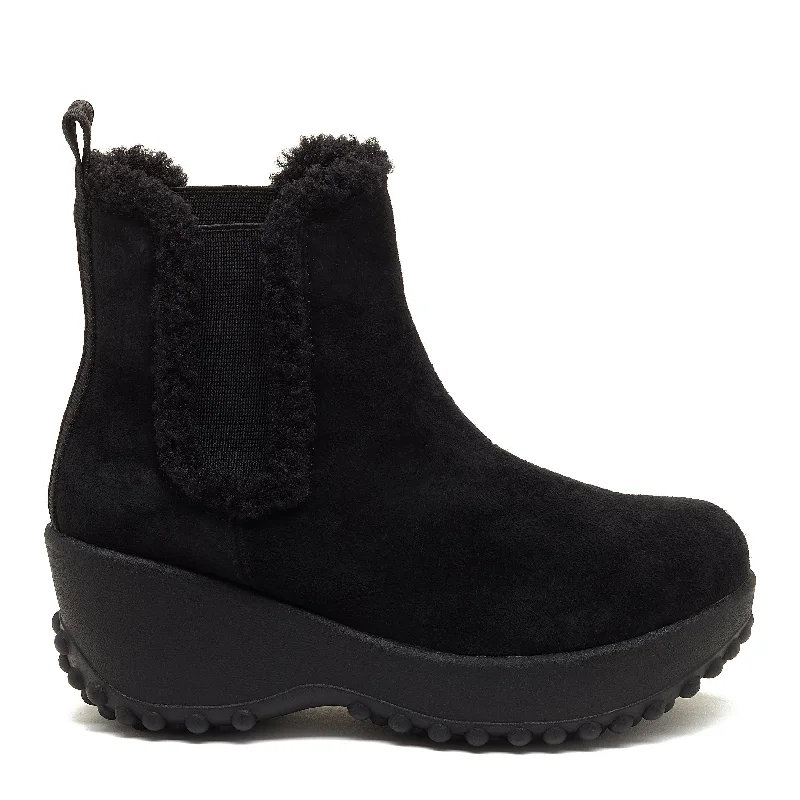 Stylish ankle boots for women with bow detail-Frost Black Chelsea Boot