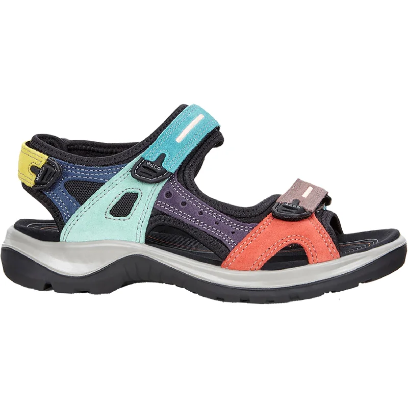 sandals for relaxed yet stylish looksWomen's Ecco Yucatan Anniversary Multi Color Suede