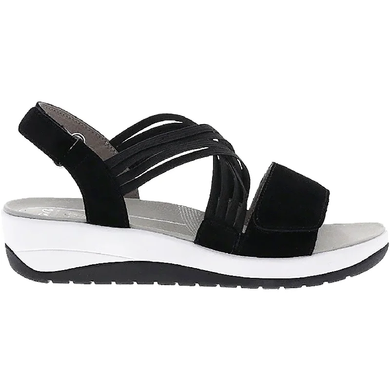 sandals with comfortable straps for easy wearWomen's Ara Niles Black Velour Suede