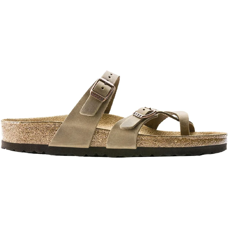 sandals with adjustable buckles for perfect fitWomen's Birkenstock Mayari Tobacco Oiled Leather