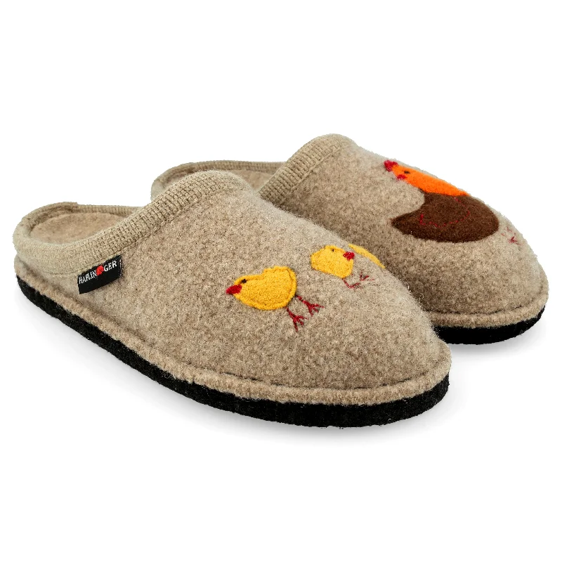 slippers for women with fun animal prints for playful design-Slippers with ventilation-Haflinger Gallina