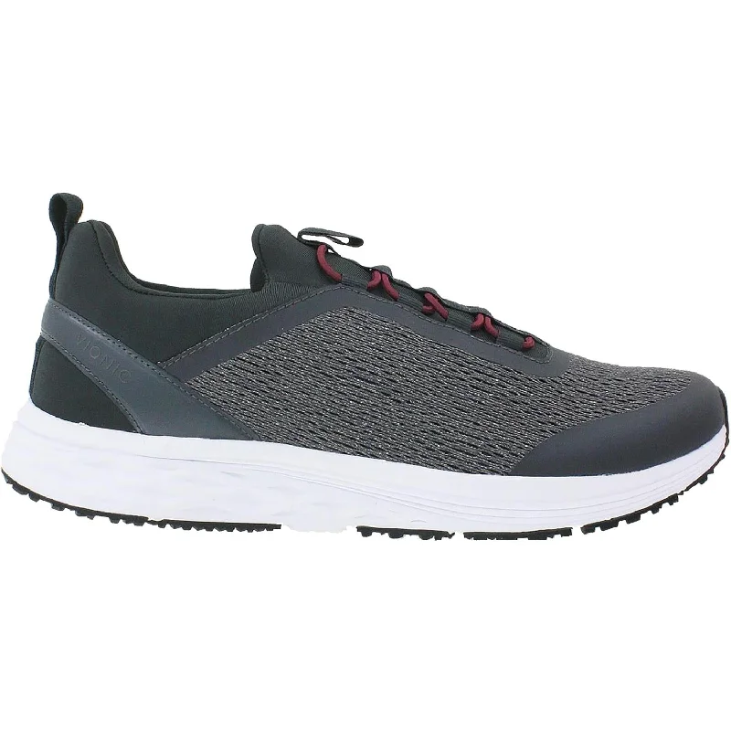 athletic shoes for men with flexible sole for improved mobility-Athletic shoes for competitive sportsMen's Vionic Morris Dark Grey Mesh