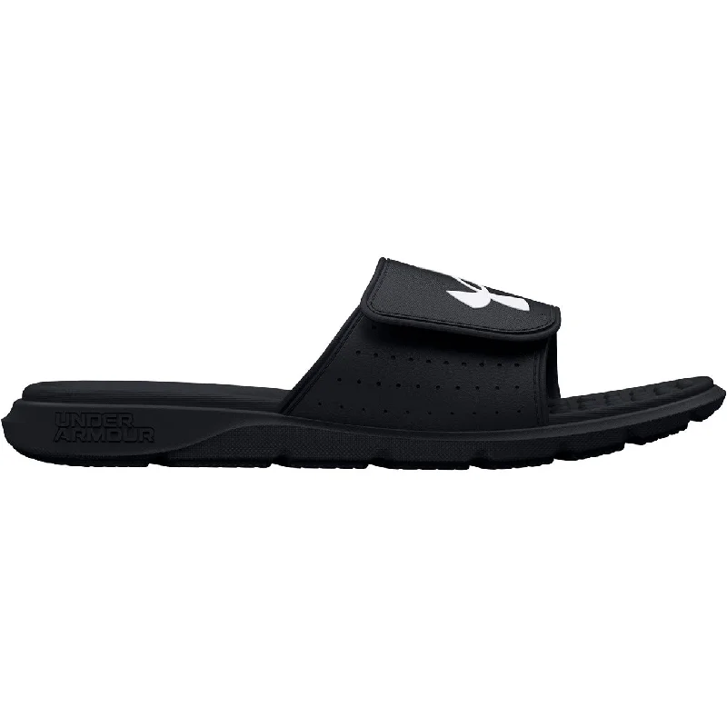 slippers for women with fun pom-pom details for playful vibe-Slippers with prime soles-Under Armour Ignite Pro Sliders - Black